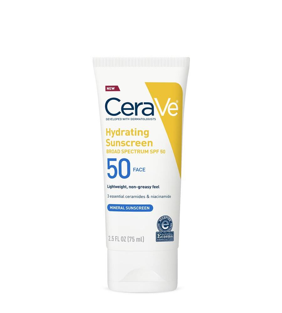 CeraVe Hydrating Mineral Sunscreen SPF50
